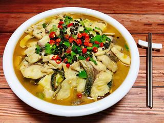 20、酸菜鱼片汤,美味的酸菜鱼片汤就大功告成啦