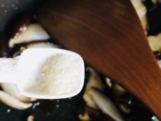 19、香菇炒油菜,和白糖