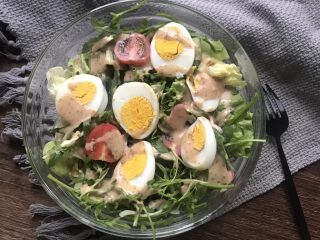 11、鸡蛋蔬菜沙拉,完成✅