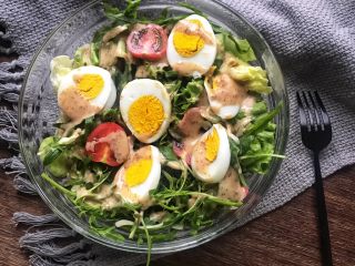 12、鸡蛋蔬菜沙拉,漂亮又好吃