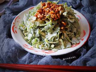 12、蒸芹菜叶,不错吧,健康又营养!