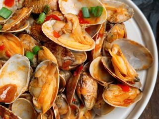 15、辣炒花蛤,学会了吗?试一下哦