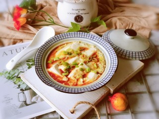 17、豆腐鸡蛋羹,香喷喷的  很美味