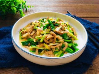 17、青蒜炒肉,成品图