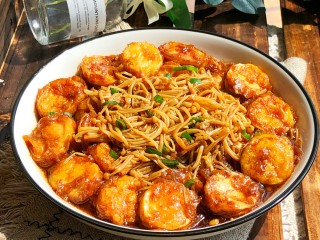 11、金针菇豆腐,可以开吃了！