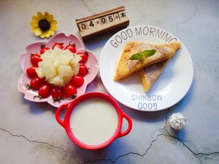 13、火腿西多士,美味的早餐就做好了。