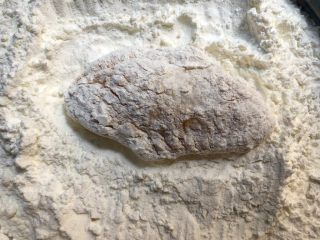 5、香酥鸡翅,鸡翅腌制好以后，去掉葱姜，把鸡翅放到裹粉里均匀的裹上一层粉。