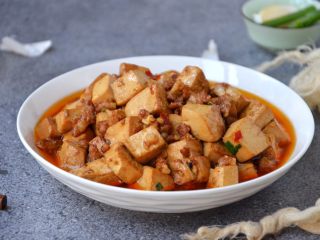 14、肉末嫩豆腐,出锅