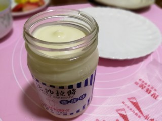 4、米饭也妖娆#甜蜜水果饭#,沙拉酱一勺，