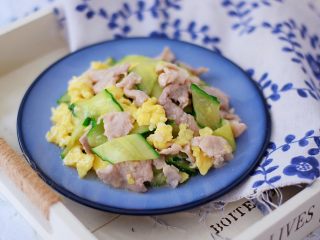 16、黄瓜鸡蛋炒肉片,成品图