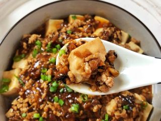 17、香菇肉末蒸豆腐,成品图