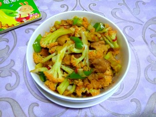 15、干锅菜花,成品