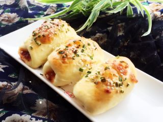 16、肉松小面包,成品图。