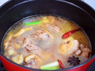 10、红烧鸭子,加入适量的清水，没过食材即可