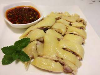 11、白切鸡,不同的蘸料。