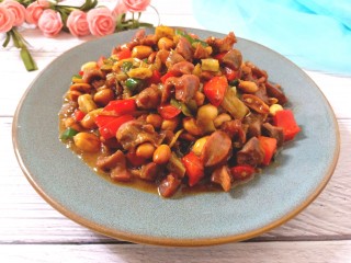 16、山椒孜然炒鸡胗子,成品图