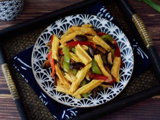 15、腐竹烧香菇,成品图