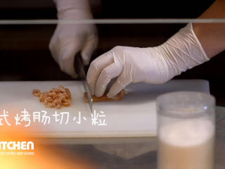 5、烧烤三明治,德式烤肠切小粒