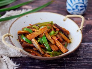 14、鱼香茄条,成品图