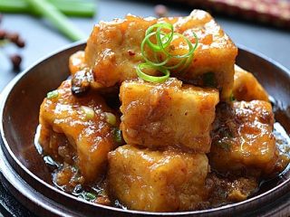 13、肉末豆腐,趁热吃味道特别好