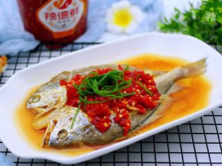 13、清蒸剁椒黄花鱼,成品一