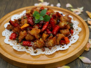 17、香辣鸡脆骨,成品图