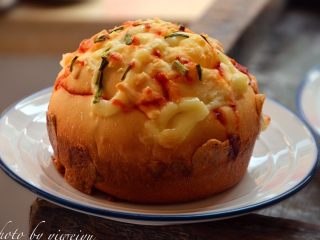 12、只需一发的葱香芝士包,放晾再吃