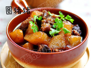 10、萝卜焖牛腩——冬季的萝卜赛人参,成品