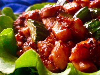 18、海鲜酱爆鸡丁,成品