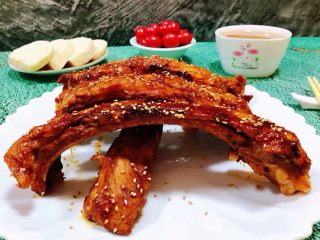 13、奥尔良红烧排骨,普通的食材用心去做就会有意想不到的收获