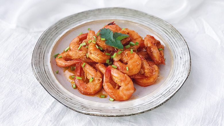 新年餐茄汁大虾