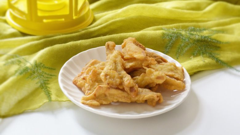 不可思议的菜脆炸平菇
