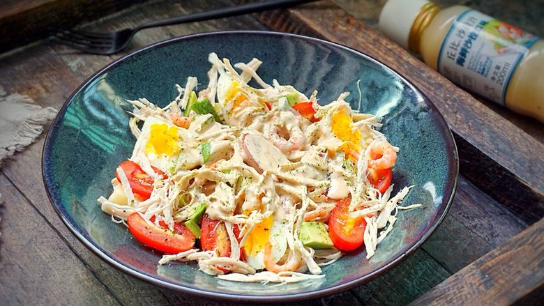 了不起的小番茄鸡丝果蔬沙拉