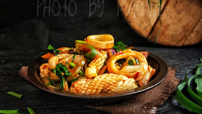 酱爆鱿鱼鱿鱼圈