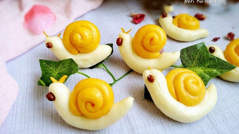 花样馒头小蜗牛馒头