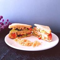 早餐鸡蛋火腿三明治