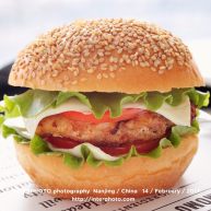 黑椒鸡肉汉堡