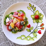 黄瓜圣女果鸡蛋沙拉