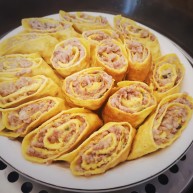 年味树花菜蒸蛋卷