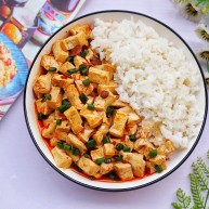 红烧豆腐盖饭