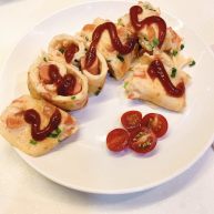 番茄鸡蛋火腿卷