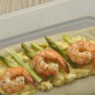 做饼法式鲜虾芦笋烘饼