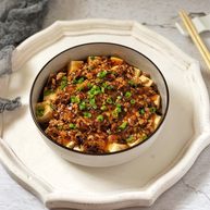 香菇肉末蒸豆腐