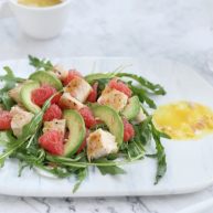 芝麻菜西柚鸡肉沙拉