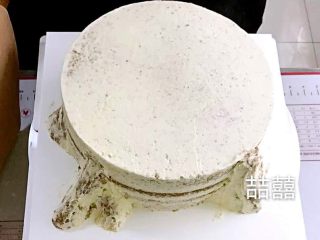 1、翻糖蛋糕--树桩上的小女孩儿,准备好蛋糕胚