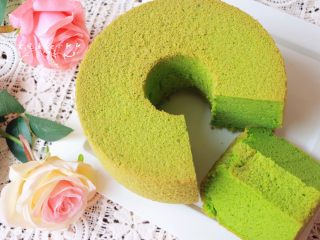 27、低糖少油菠菜戚风,成品图