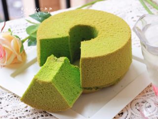 29、低糖少油菠菜戚风,成品图