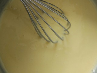 19、北海道戚风,回炉，小火不停搅拌，防止糊底