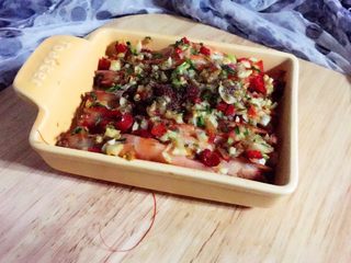 15、蒜蓉烤虾,成品图。