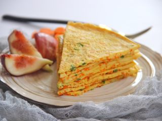 17、胡萝卜鸡蛋饼,成品